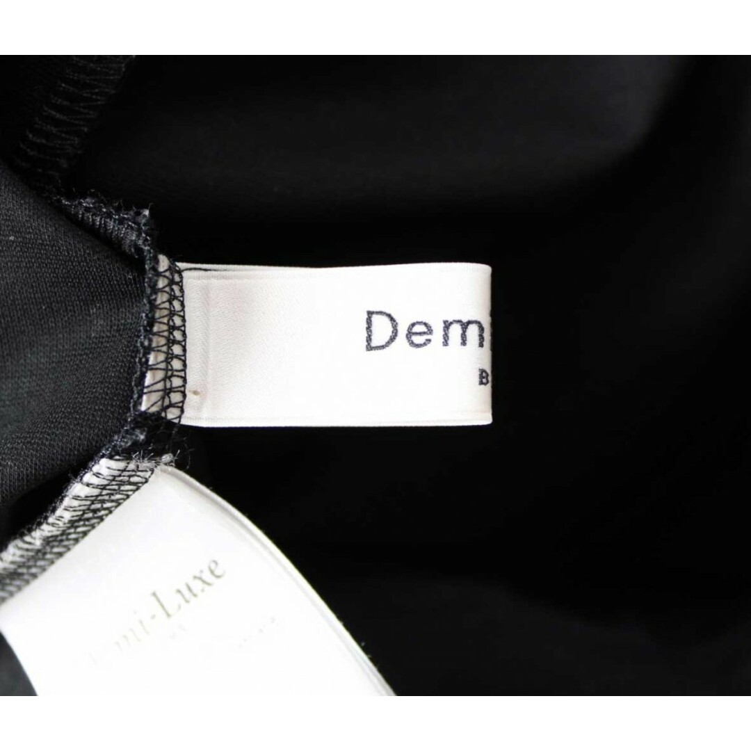 Demi-Luxe BEAMS(デミルクスビームス)の【夏物 新入荷】●Demi-Luxe BEAMS/デミルクスビームス●ツイストカットソー/プルオーバー/クルーネック/七分袖 ブラック/黒 レディース 【中古】夏 513042 レディースのトップス(シャツ/ブラウス(半袖/袖なし))の商品写真