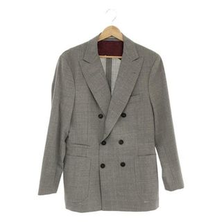 【美品】  BRUNELLO CUCINELLI / ブルネロクチネリ | ウール ダブル テーラードジャケット | 44 | グレー | メンズ