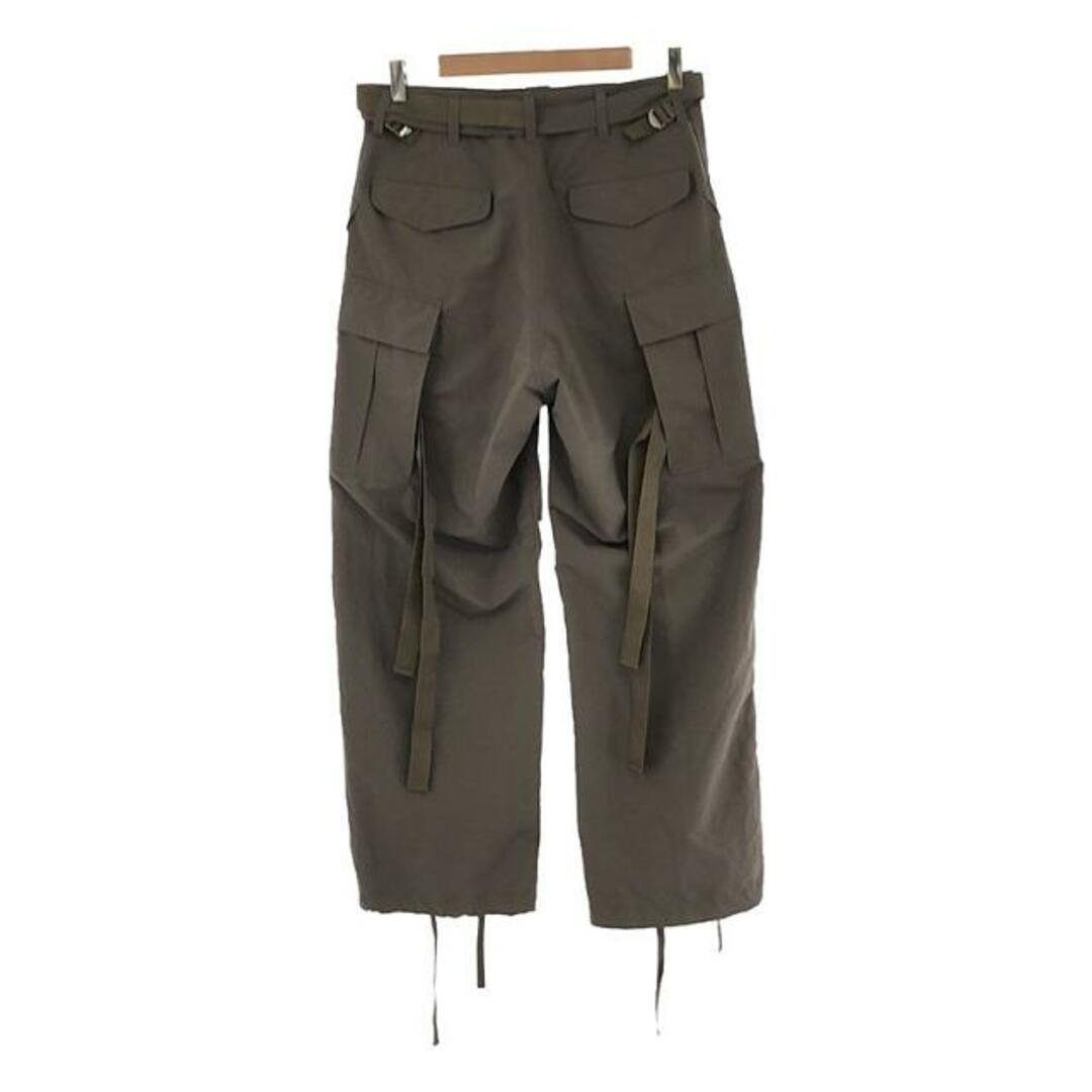 sacai(サカイ)のsacai / サカイ | 2023AW | Matte Taffeta Pants / ベルテッド カーゴ パンツ | 0 | グレー系 | メンズ メンズのパンツ(その他)の商品写真