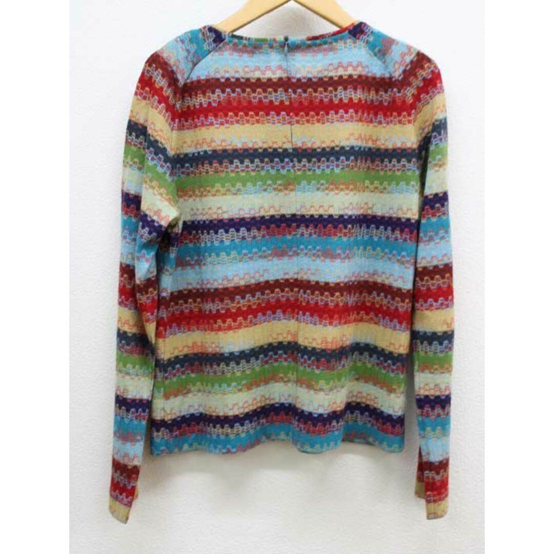 MISSONI(ミッソーニ)の【春物 新入荷】‡MISSONI/ミッソーニ‡ボーダーウールニット/プルオーバー/長袖 マルチカラ― レディース 44【中古】 春秋 813042 レディースのトップス(ニット/セーター)の商品写真