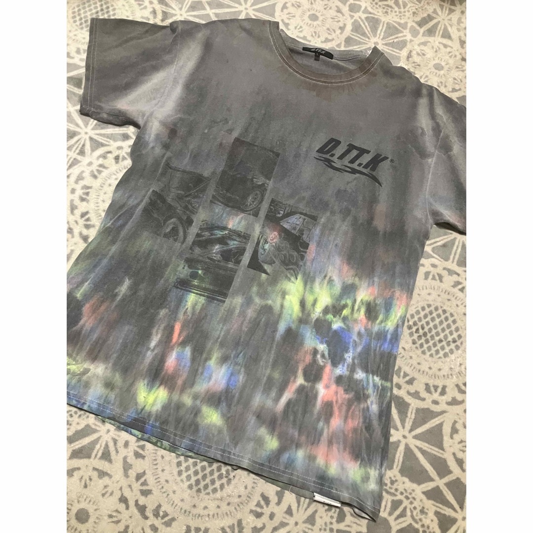 D.TT.K ダイダイ染めデザイン　半袖　カットソー　Tシャツ　Lサイズ メンズのトップス(Tシャツ/カットソー(半袖/袖なし))の商品写真