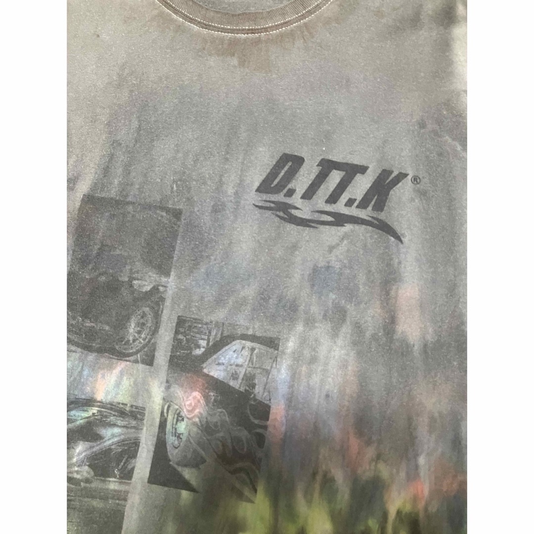 D.TT.K ダイダイ染めデザイン　半袖　カットソー　Tシャツ　Lサイズ メンズのトップス(Tシャツ/カットソー(半袖/袖なし))の商品写真