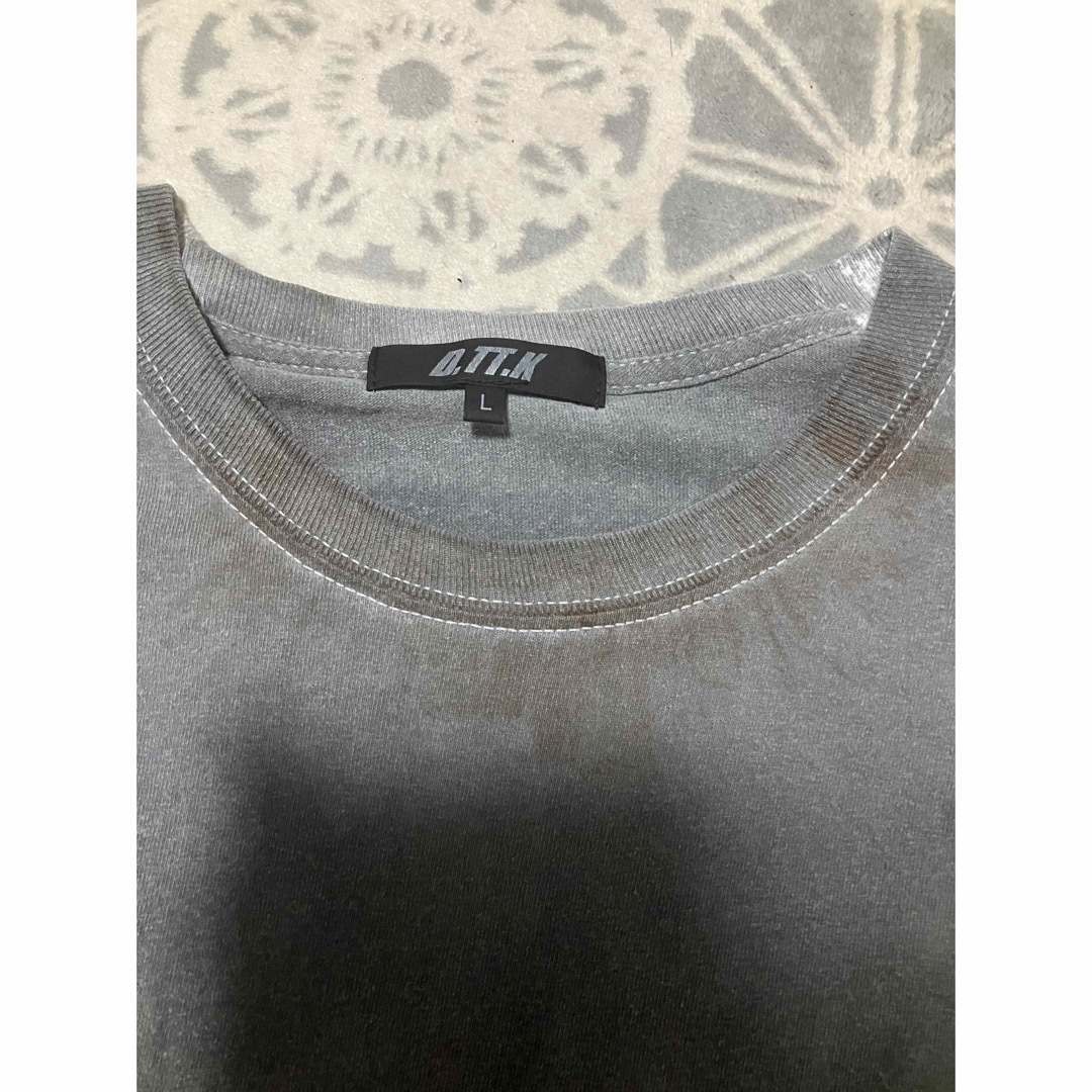 D.TT.K ダイダイ染めデザイン　半袖　カットソー　Tシャツ　Lサイズ メンズのトップス(Tシャツ/カットソー(半袖/袖なし))の商品写真