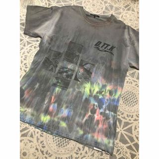 D.TT.K ダイダイ染めデザイン　半袖　カットソー　Tシャツ　Lサイズ(Tシャツ/カットソー(半袖/袖なし))