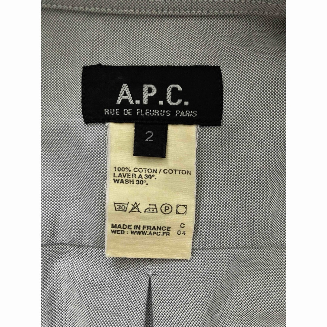 A.P.C(アーペーセー)のA.P.C. 半袖 シャツ グレー 2  メンズのトップス(シャツ)の商品写真