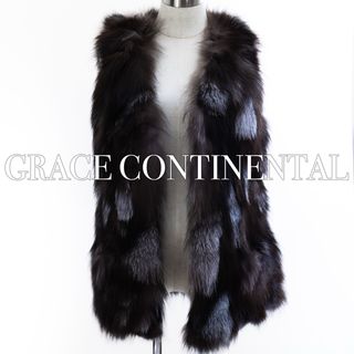 美品 【GRACE CONTINENTAL】 フォックスファーベスト