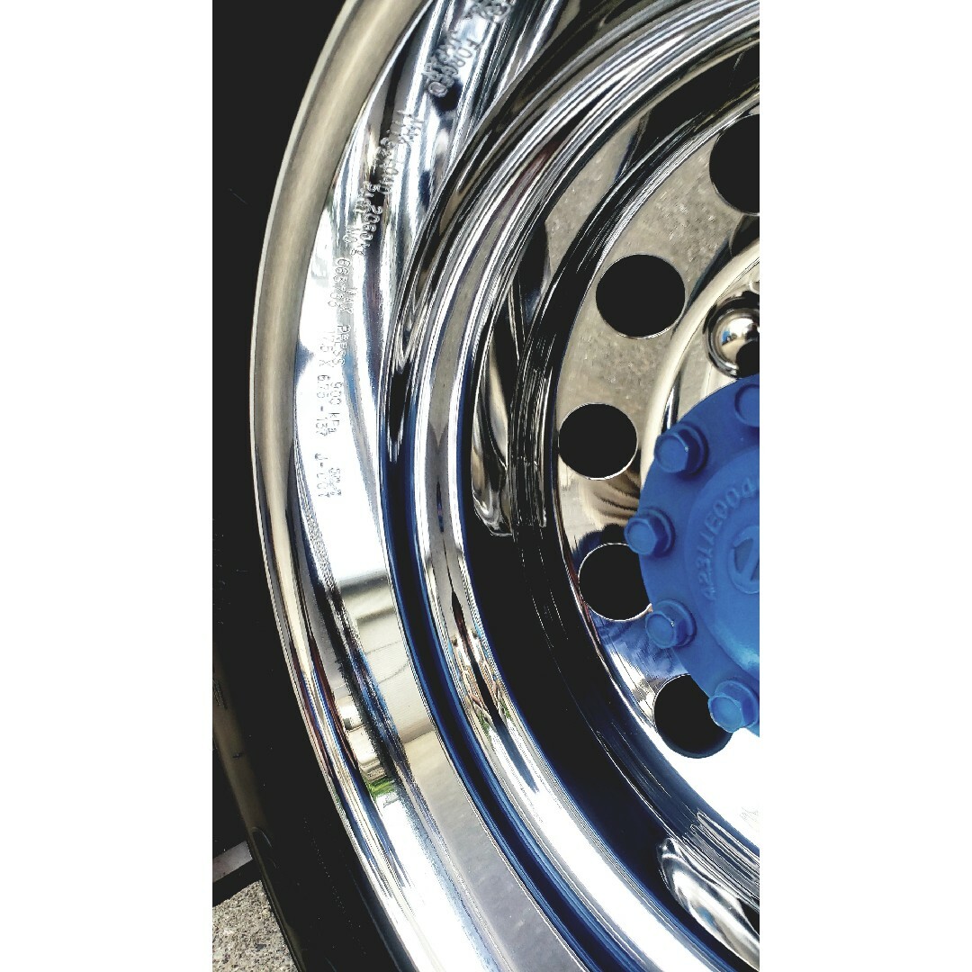 【プラチナオレンジポリッシュ】120 アルミホイール　磨き　超鏡面　アルミ　最鏡 自動車/バイクの自動車(トラック・バス用品)の商品写真