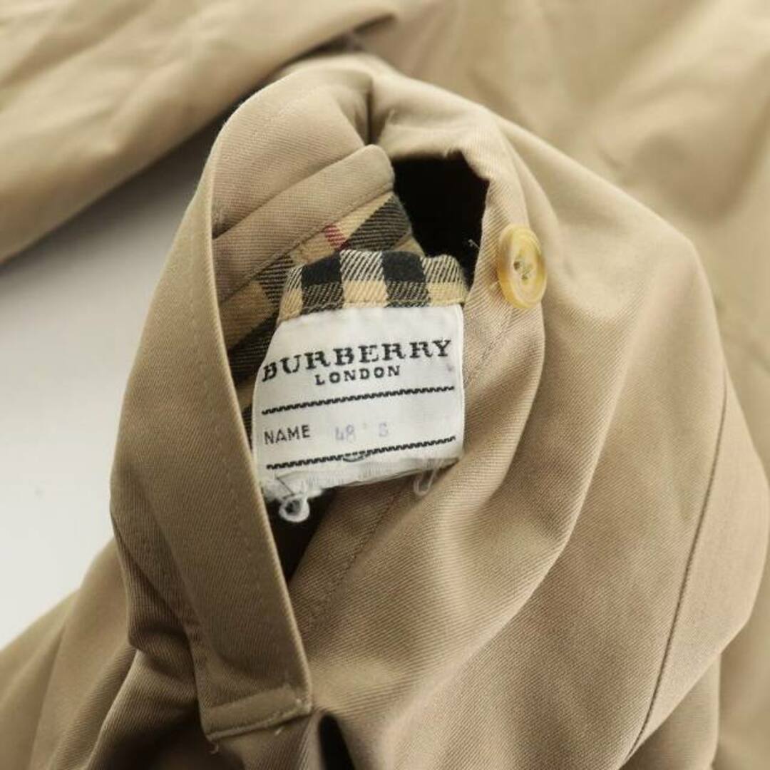 バーバリー バルマカーンコート ロング ノバチェック ライナー付 48 ベージュ メンズのジャケット/アウター(ステンカラーコート)の商品写真