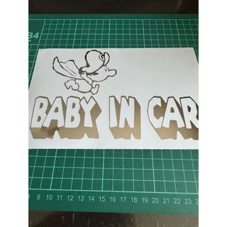 ベビーマリオ　BABY IN CAR ステッカー(車外アクセサリ)