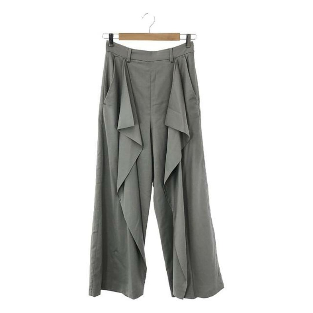 CLANE(クラネ)のCLANE / クラネ | SQUARE FRILL PANTS フリルパンツ | 2 | グレー | レディース レディースのパンツ(その他)の商品写真