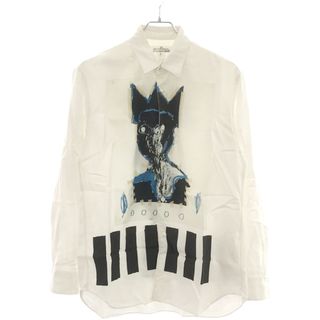 コムデギャルソン(COMME des GARCONS)のCOMME des GARCONS SHIRT コムデギャルソンシャツ 18AW Jean Michel Basquiat バスキア シャツ ホワイト S W26043(シャツ)