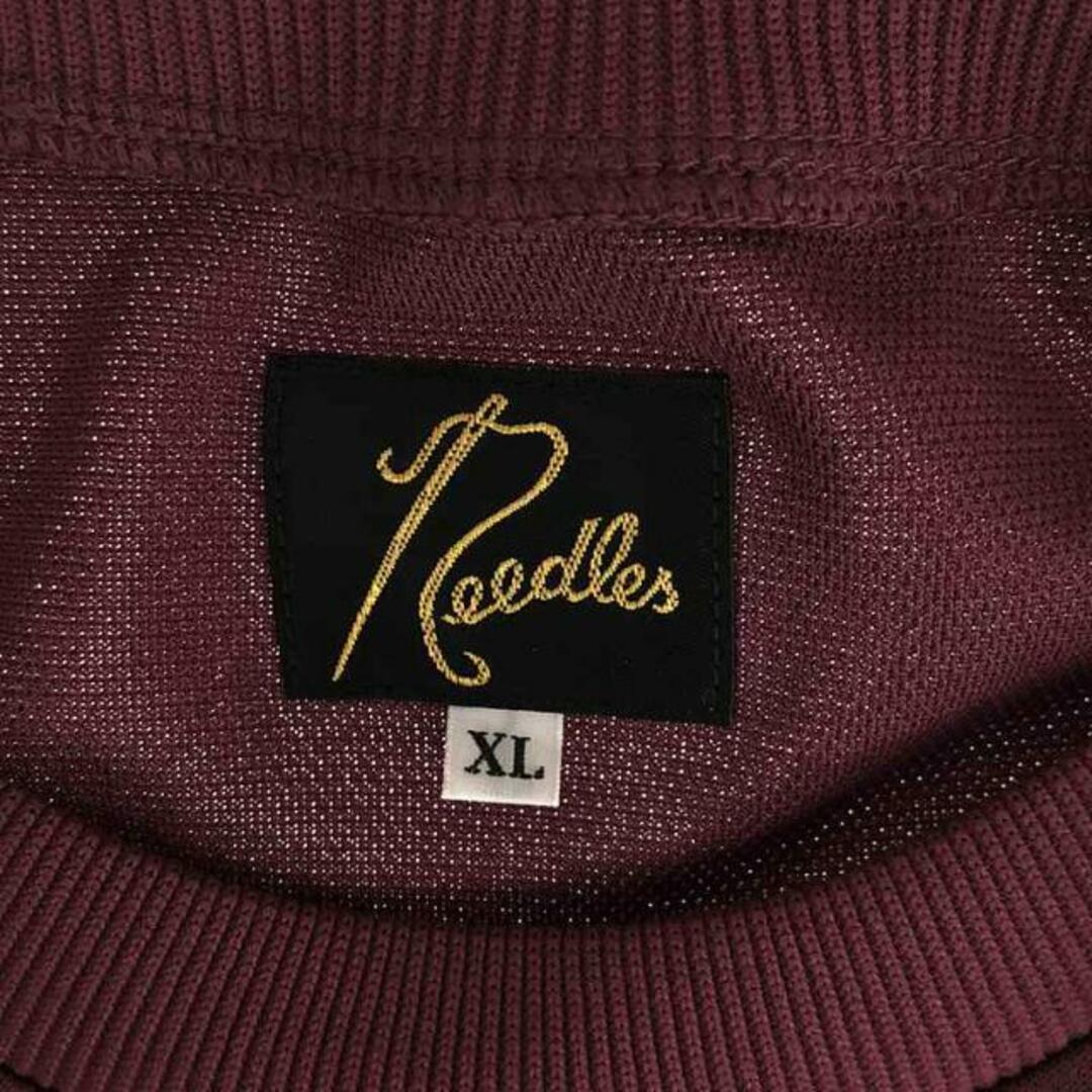 Needles(ニードルス)の【美品】  Needles / ニードルス | Track Crew Neck Shirt / トラック クルーネック シャツ スウェット | XL | Wine | メンズ メンズのトップス(スウェット)の商品写真