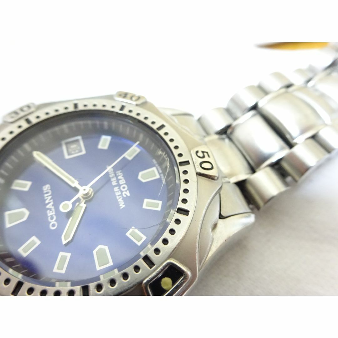 CASIO(カシオ)のK池075/ CASIO オシアナス クォーツ 腕時計 メンズ デイト メンズの時計(腕時計(アナログ))の商品写真