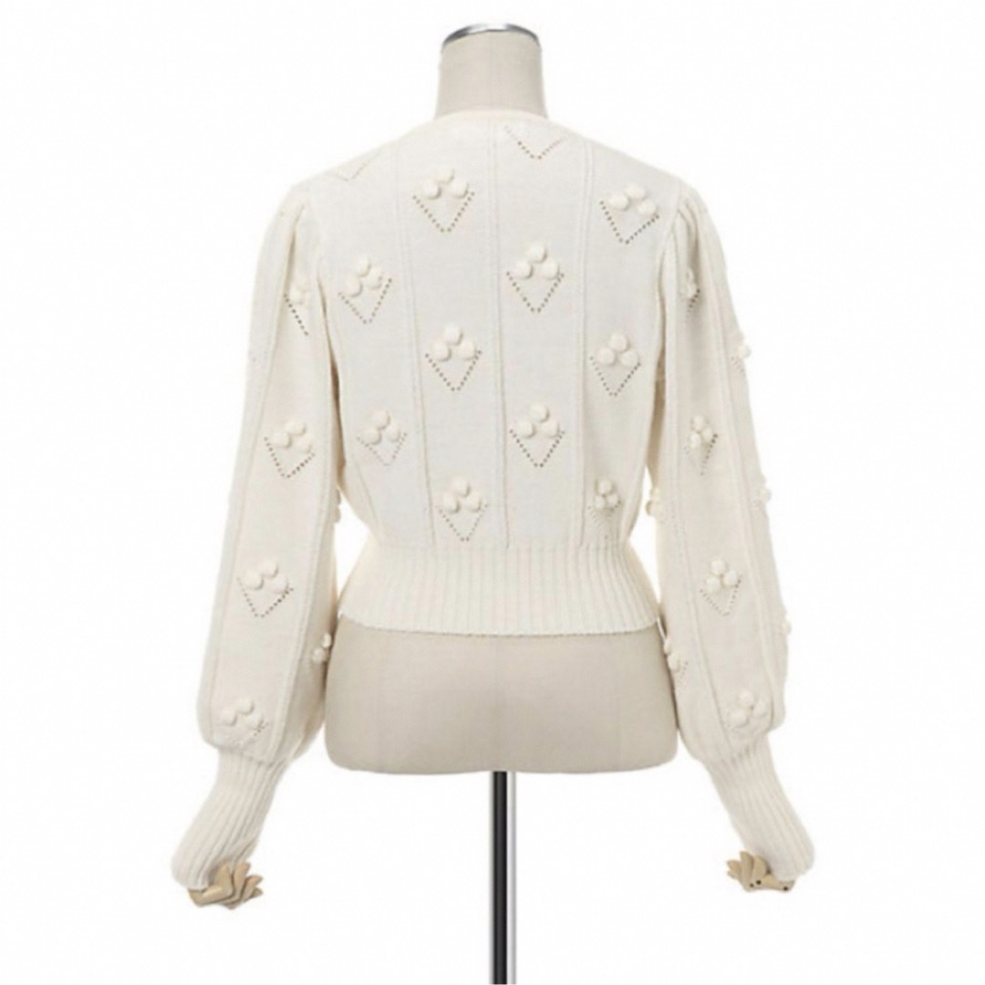 mame(マメ)のマメ bubble pattern cropped knit cardigan  レディースのトップス(カーディガン)の商品写真