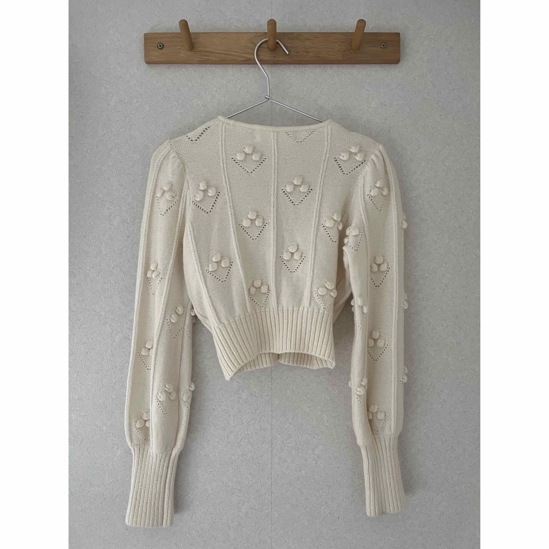 mame(マメ)のマメ bubble pattern cropped knit cardigan  レディースのトップス(カーディガン)の商品写真