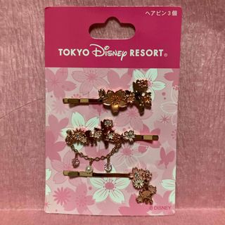 ディズニー(Disney)のディズニー　ミニー　ヘアピン　桜　サクラ　さくら　ピンク(キャラクターグッズ)