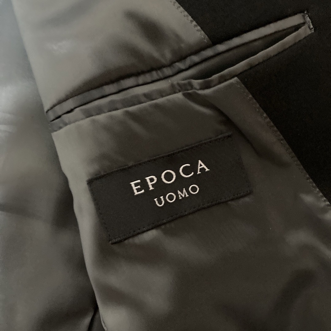 EPOCA UOMO(エポカウォモ)の未使用　メンズ　EPOCA UOMO ジャケット　黒 メンズのジャケット/アウター(テーラードジャケット)の商品写真