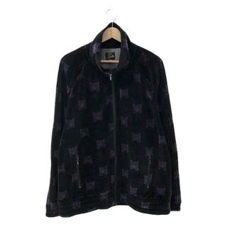 ニードルス(Needles)の【美品】  Needles / ニードルス | Papillon Velour Track Jacket / パイヨン ベロア トラックジャケット | XL | ブラック/パープル | メンズ(その他)