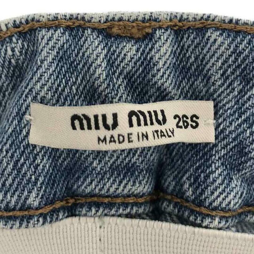 miu miu / ミュウミュウ | ウエストゴム アイコニック デニムパンツ | 26S | インディゴ | レディース