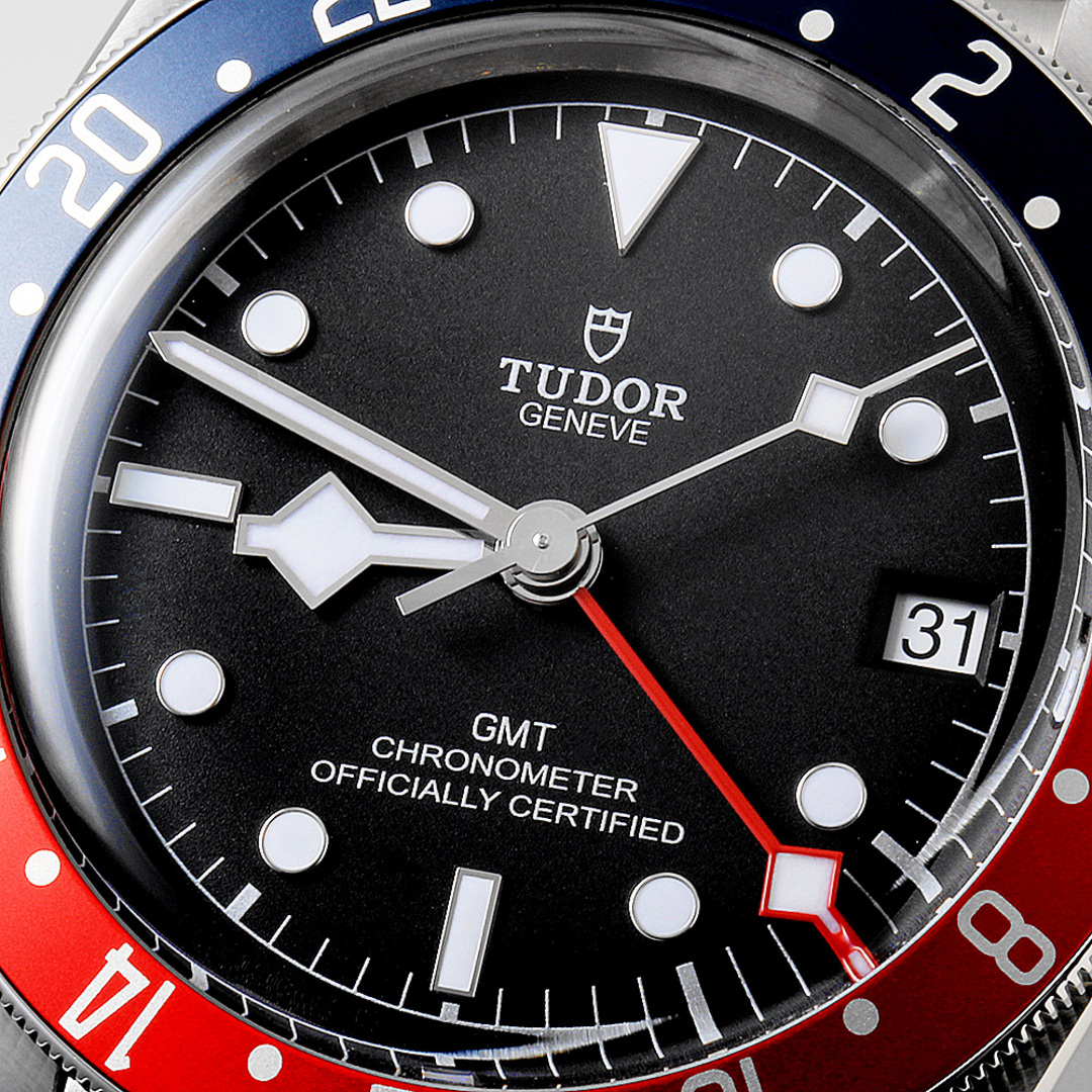 Tudor(チュードル)のチューダー ヘリテージ ブラックベイ GMT 79830RB メンズ 中古 腕時計 メンズの時計(腕時計(アナログ))の商品写真