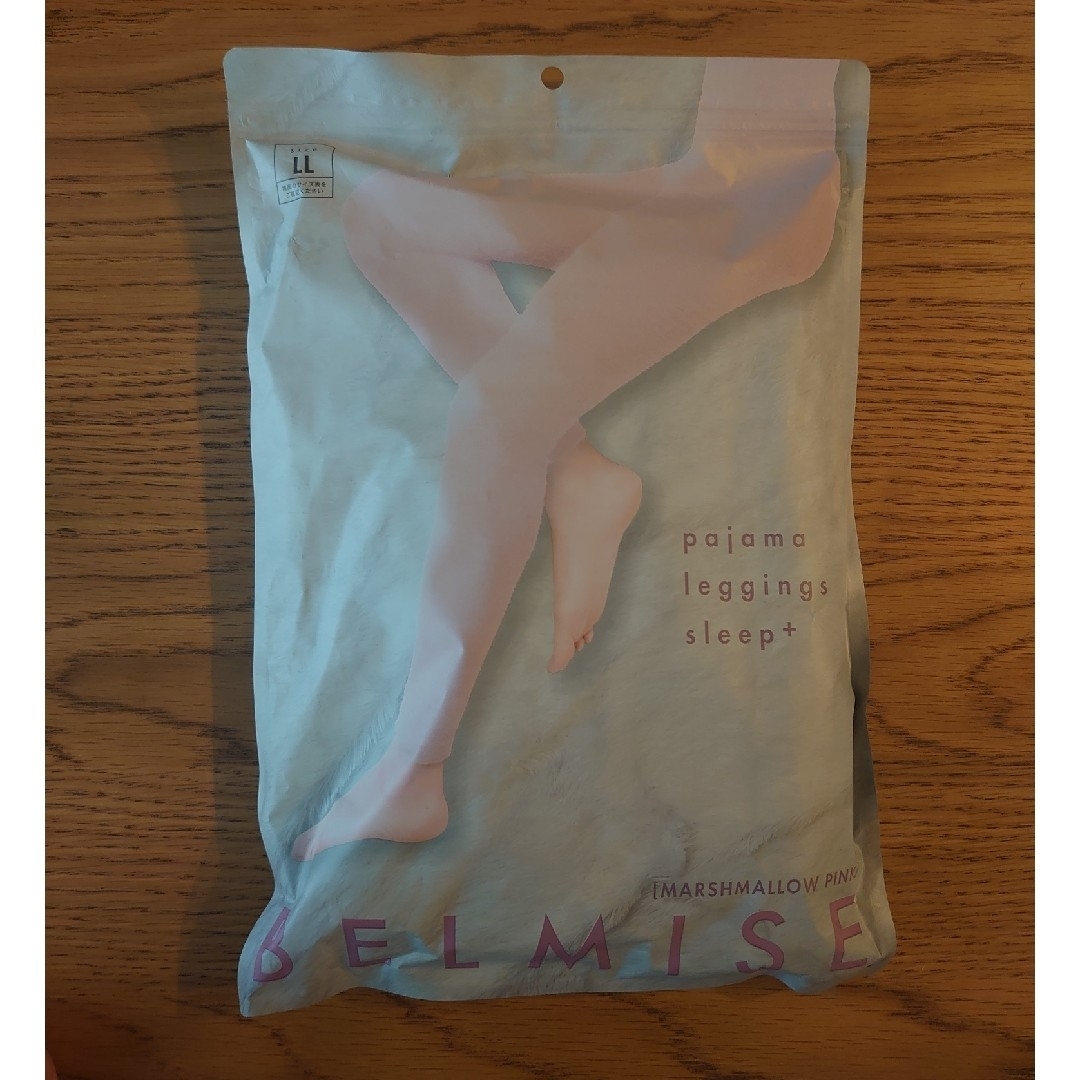 BELMISE(ベルミス)のベルミス パジャマ レギンス マシュマロピンク ＬＬサイズ レディースのレッグウェア(レギンス/スパッツ)の商品写真