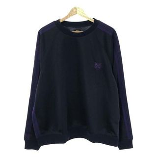 【新品】  Needles / ニードルス | Track Crew Neck Shirt / タック クルーネック スウェット シャツ | XL | ネイビー | メンズ