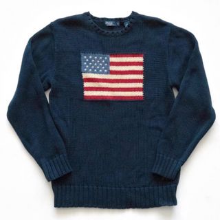 ポロラルフローレン(POLO RALPH LAUREN)のロバイラルフローレン 星条旗 コットン ニット XL(ニット/セーター)