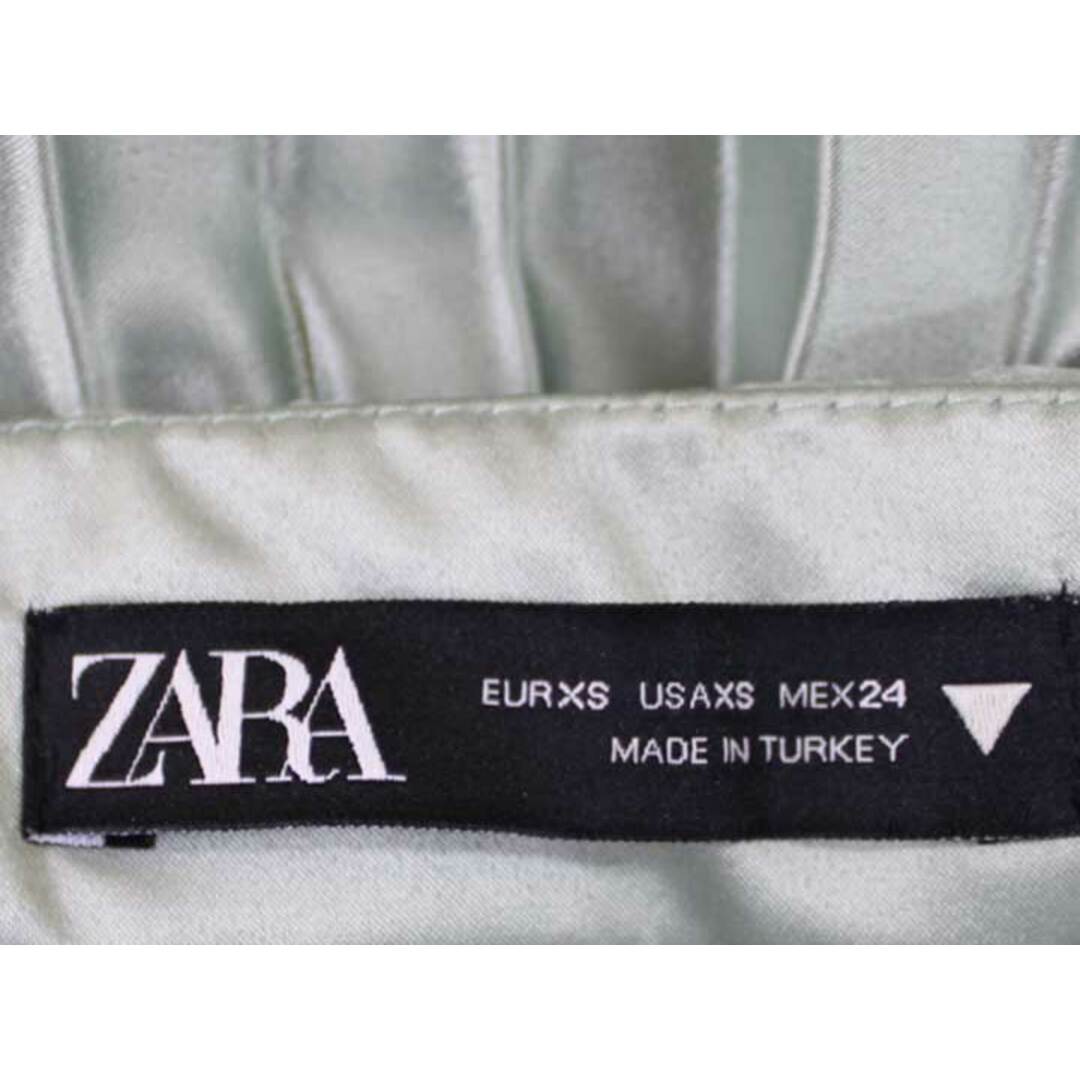 ZARA(ザラ)の【春物新入荷】■ZARA/ザラ■プリーツスカート/ロング丈 グリーン/緑 レディース XS【中古】 春夏 313042 レディースのスカート(その他)の商品写真