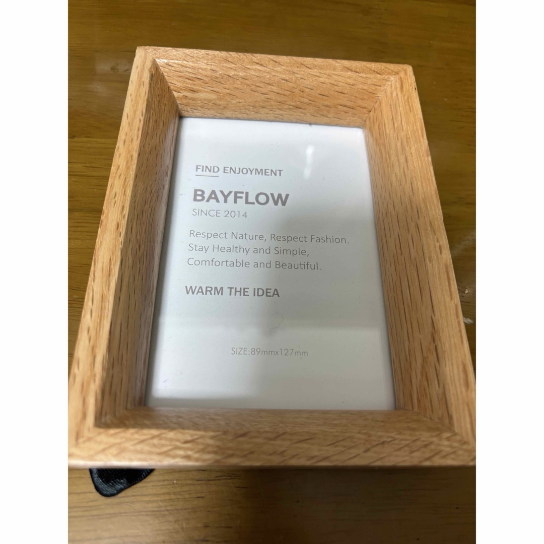 BAYFLOW(ベイフロー)のBAYFLOW U BF WOODフレームL ベイフロー  インテリア/住まい/日用品のインテリア小物(フォトフレーム)の商品写真
