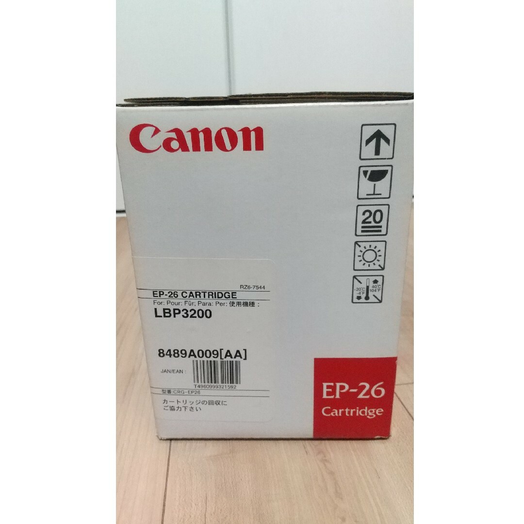 Canon(キヤノン)のCANON 純正品　EP-26 未開封品新品 インテリア/住まい/日用品のオフィス用品(OA機器)の商品写真