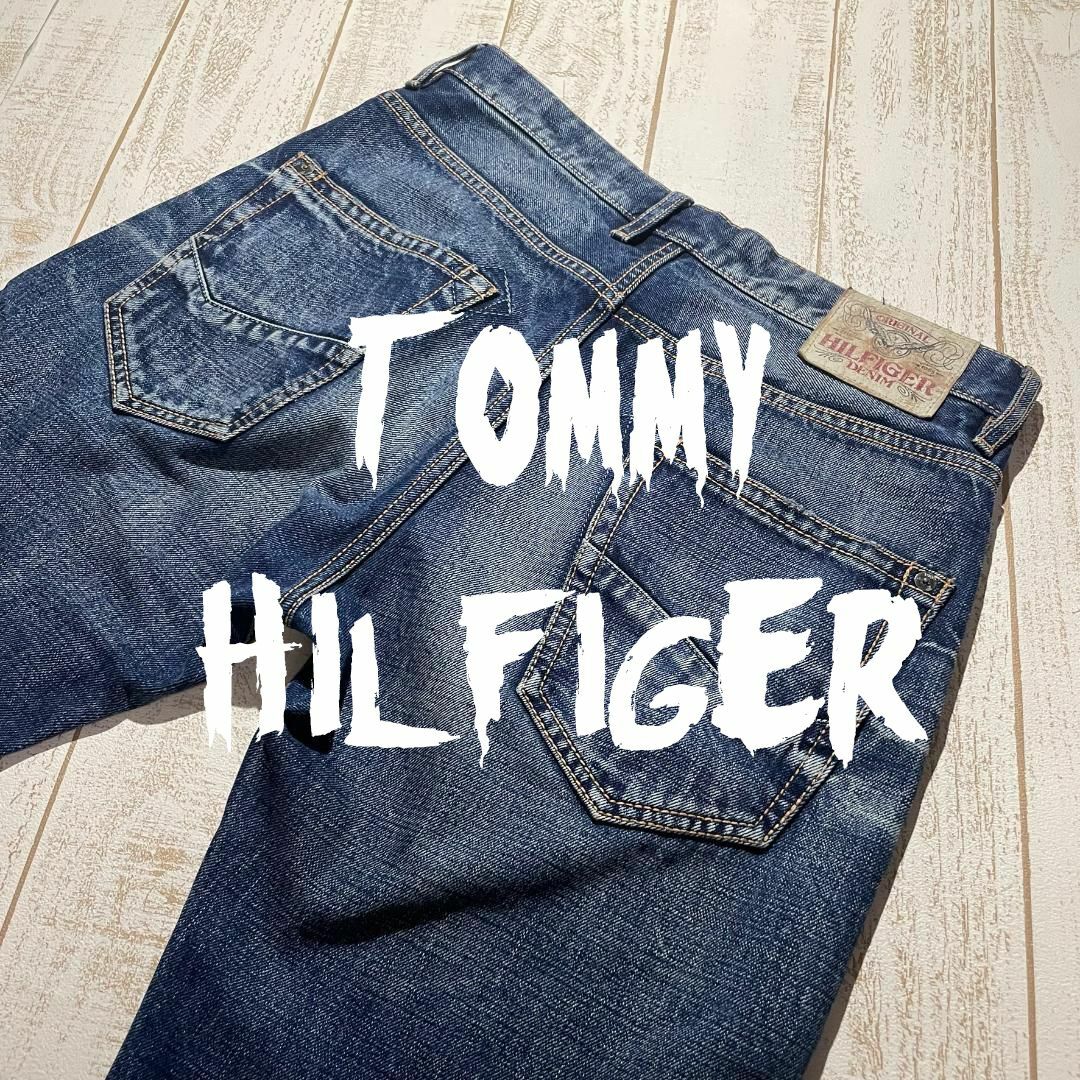 TOMMY HILFIGER(トミーヒルフィガー)の【Tommy Hilfiger】トミー ヒルフィガー ヴィンテージ加工 デニム メンズのパンツ(デニム/ジーンズ)の商品写真