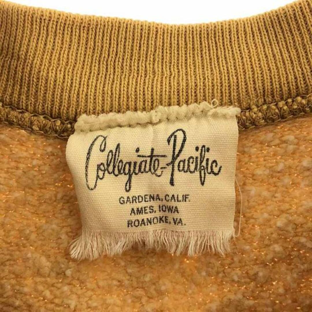 VINTAGE / ヴィンテージ古着 | 60s Collegiate Pacific カレッジ 3段プリント ラグランスリーブ スウェット | イエロー | メンズ メンズのトップス(スウェット)の商品写真