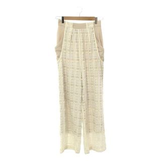 Ameri VINTAGE - Ameri VINTAGE / アメリヴィンテージ | SHEER CHECK LAYERED PANTS | M | ベージュ | レディース