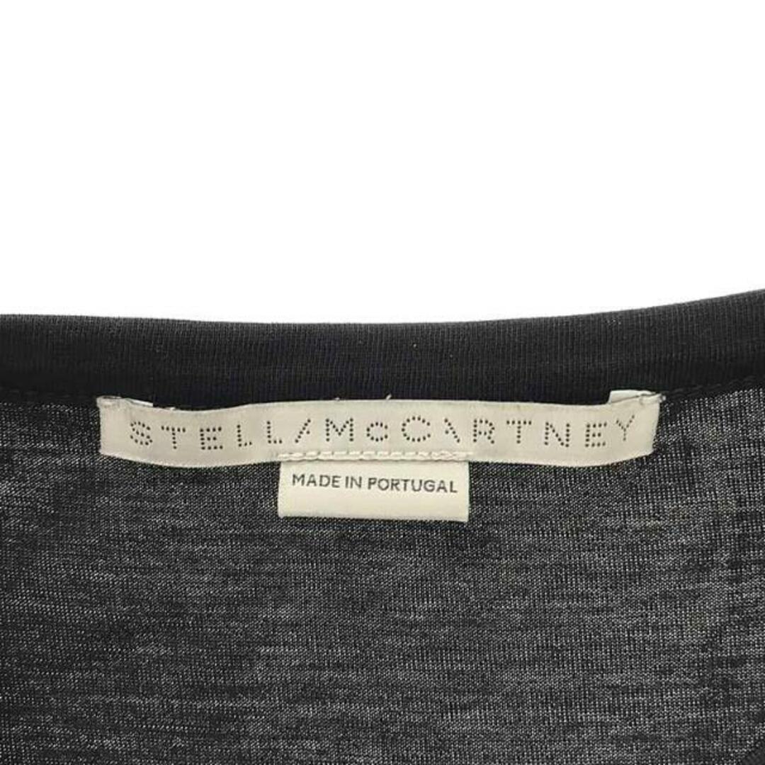Stella McCartney(ステラマッカートニー)のSTELLA McCARTNEY / ステラマッカートニー | フリル切替 半袖カットソー Tシャツ | 38 | ブラック | レディース レディースのトップス(Tシャツ(半袖/袖なし))の商品写真