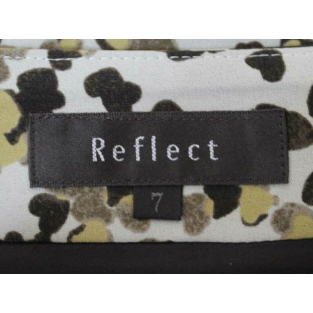 ReFLEcT(リフレクト)の【春物 新入荷】☆Reflect/リフレクト☆総柄スカート/サイドジップ/ミディ丈 ホワイト×ベージュ×ブラウン レディース 7【中古】春夏 913042 レディースのスカート(その他)の商品写真