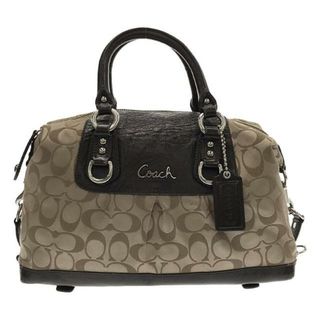 コーチ(COACH)のCOACH / コーチ | F15443 2Way シグネチャー サテン  ショルダー トートバッグ | ベージュ | レディース(トートバッグ)