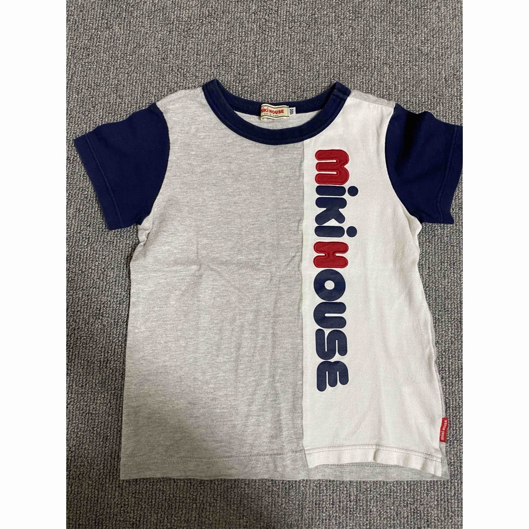 mikihouse(ミキハウス)のミキハウス　ロゴ　半袖Tシャツ キッズ/ベビー/マタニティのキッズ服男の子用(90cm~)(Tシャツ/カットソー)の商品写真