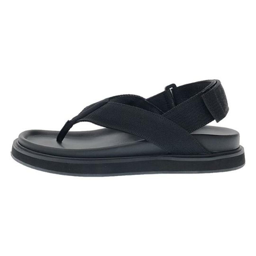 nagonstans(ナゴンスタンス)の【美品】  nagonstans / ナゴンスタンス | Tong Sandal アンクルストラップ トングサンダル | 24 | ブラック | レディース レディースの靴/シューズ(サンダル)の商品写真