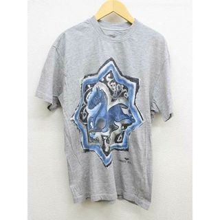 アルマーニジーンズ(ARMANI JEANS)の【新入荷】‡ARMANI JEANS/アルマーニジーンズ‡プリントTシャツ/半袖 ライトグレー メンズ S【中古】 春夏秋冬  813042(Tシャツ/カットソー(半袖/袖なし))