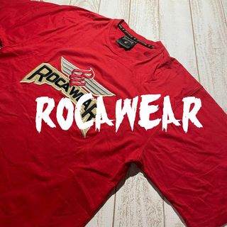 ロカウェア(Rocawear)の当時物【ROCA WEAR】ロカウェア ビッグシルエット ロゴTシャツ XL(Tシャツ/カットソー(半袖/袖なし))