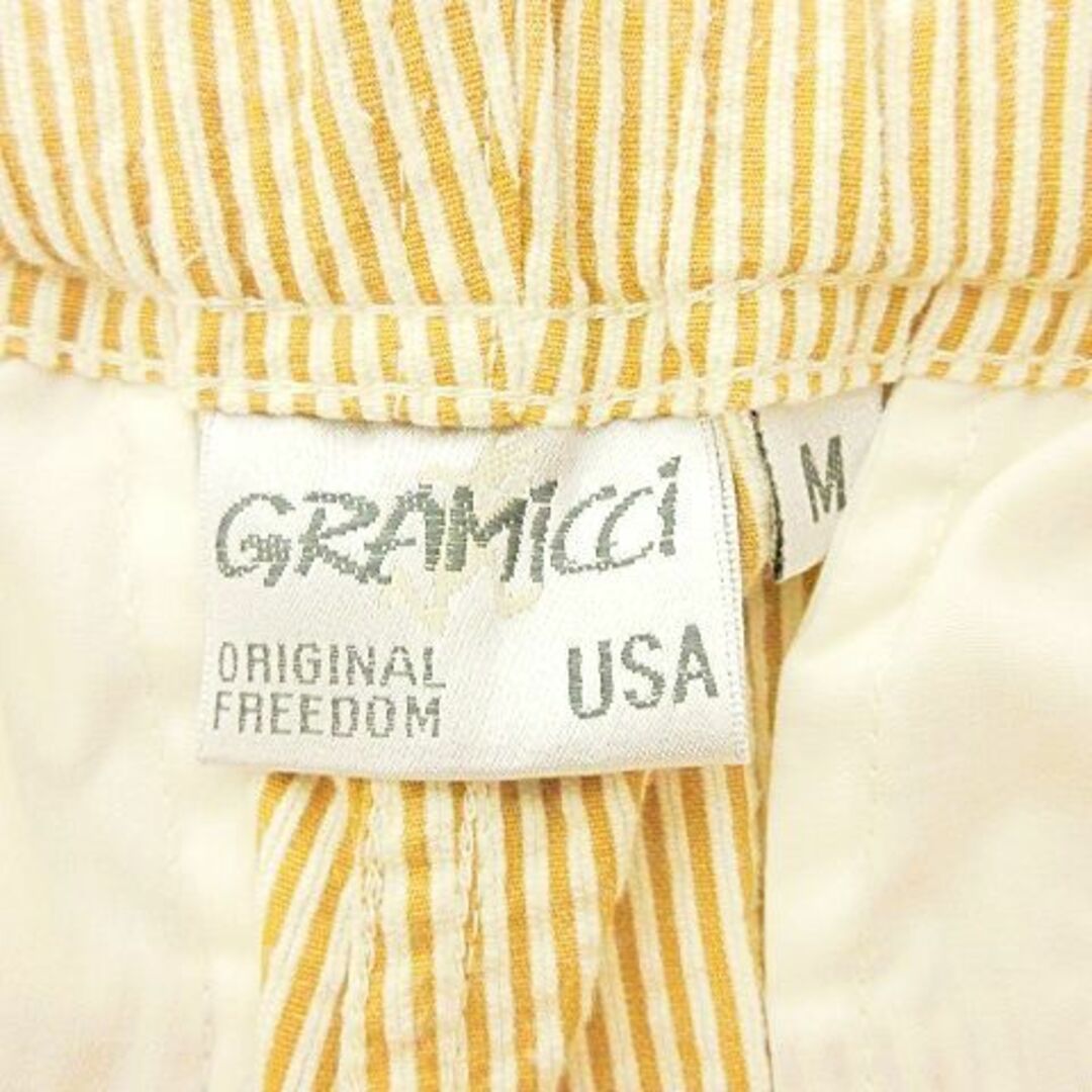 GRAMICCI(グラミチ)のグラミチ 18ss ショートパンツ ストライプ ベルト付き M イエロー  メンズのパンツ(ショートパンツ)の商品写真