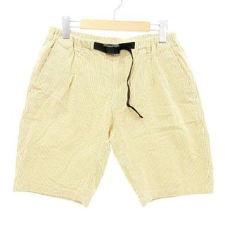 グラミチ(GRAMICCI)のグラミチ 18ss ショートパンツ ストライプ ベルト付き M イエロー (ショートパンツ)