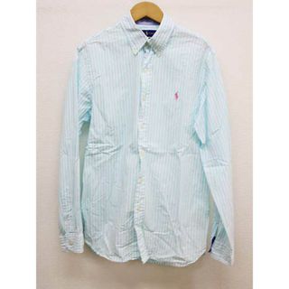 ラルフローレン(Ralph Lauren)の【新入荷】‡RALPH LAUREN/ラルフ ローレン‡ストライプシャツ/長袖 ライトブルー/水色 メンズ SP【中古】 春夏秋冬  813042(シャツ)