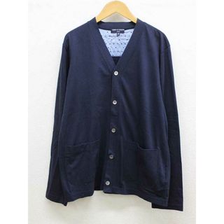 コムデギャルソン(COMME des GARCONS)の【春物 新入荷】‡COMME des GARCONS HOMME/コム デ ギャルソン・オム‡コットンカーディガン/HK-T026/長袖 ネイビー/紺 メンズ M【中古】 春秋  813042(カーディガン)