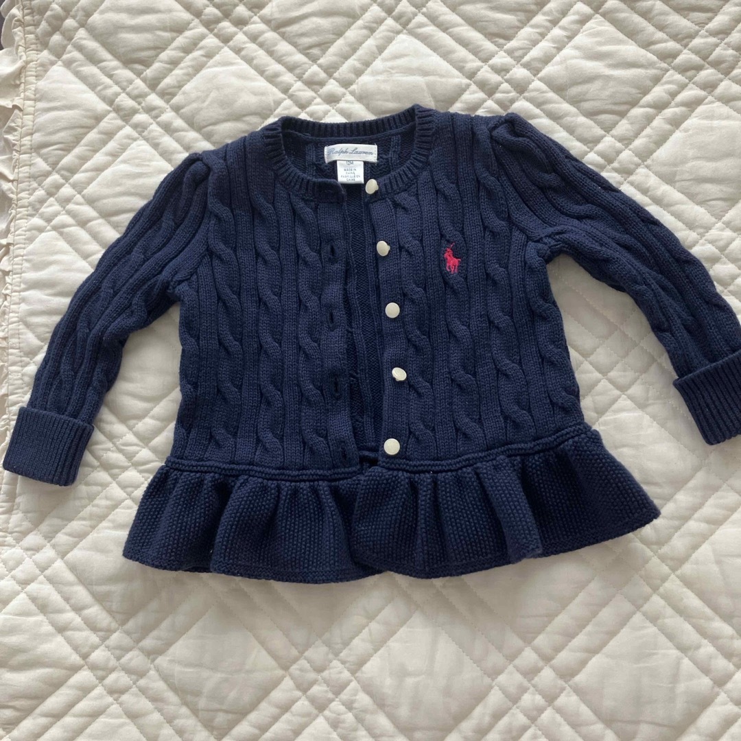 Ralph Lauren(ラルフローレン)のラルフローレン　カーディガン　80cm キッズ/ベビー/マタニティのベビー服(~85cm)(カーディガン/ボレロ)の商品写真