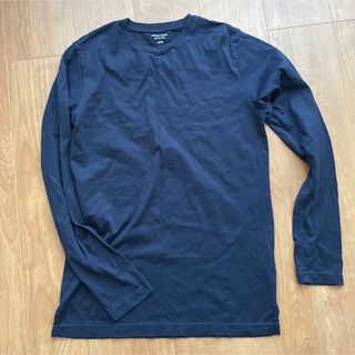 グローバルワーク(GLOBAL WORK)のGLOBAL WORK SUPIMA グローバルワーク ネイビー インナー(Tシャツ/カットソー(七分/長袖))