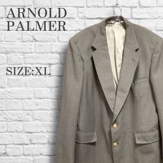 アーノルドパーマー(Arnold Palmer)の【古着】 テーラード ジャケット 金釦 大きいサイズ シングル ベージュ XL(テーラードジャケット)