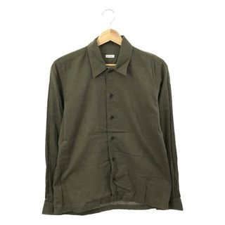 オリアン(ORIAN)のORIAN / オリアン | リネン レギュラーカラー シャツ | S | カーキグレー | メンズ(Tシャツ/カットソー(七分/長袖))