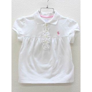 ラルフローレン(Ralph Lauren)の▽ラルフローレン/Ralph Lauren▽90cm 半袖ポロシャツ 白【中古】子供服 キッズ kids ベビー服 baby 女の子 夏 607032 tops(シャツ/カットソー)