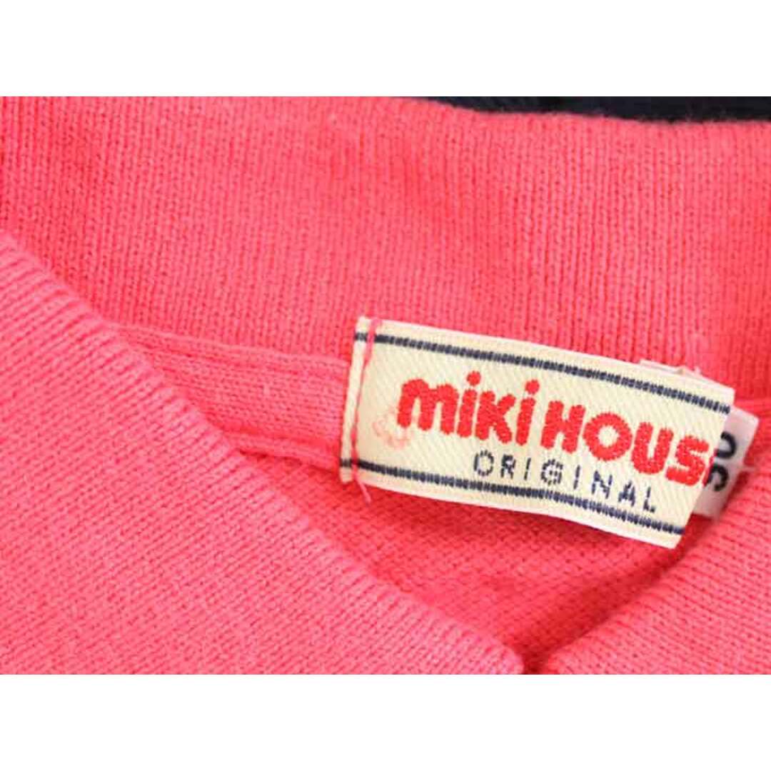 mikihouse(ミキハウス)の†ミキハウス/MIKIHOUSE†90cm 半袖ポロシャツ ピンク【中古】子供服 キッズ kids ベビー服 baby 男の子 女の子  夏 824032 tops キッズ/ベビー/マタニティのベビー服(~85cm)(シャツ/カットソー)の商品写真